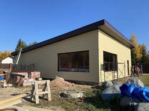 Деревянный дом — фото 6, работа бригады белорусов